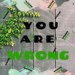 You Are Wrong!